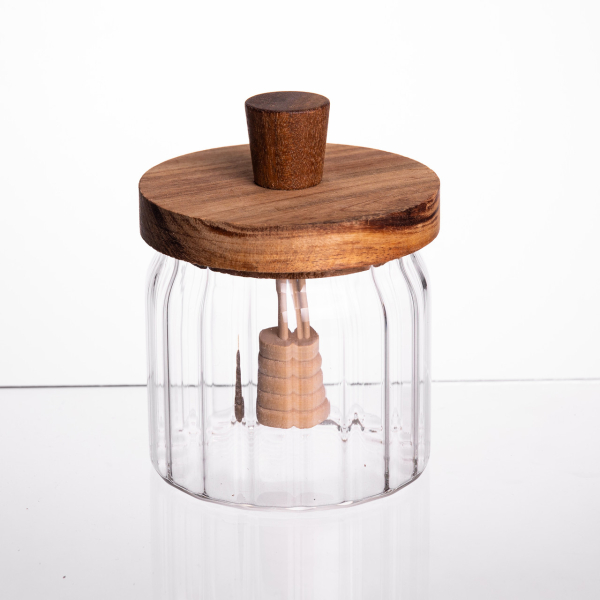 Медовниця скляна з кришкою і ложкою 320 (мл) 64486-4 - фото №2