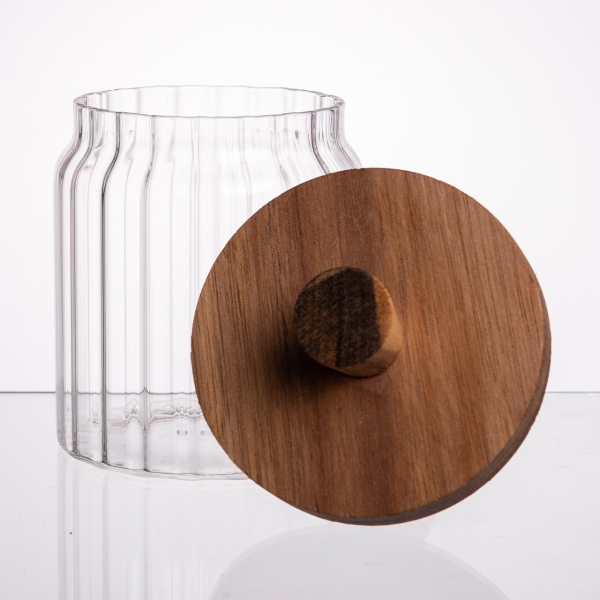 Медовниця скляна з кришкою і ложкою 500 (мл) 64486-5 - фото №3