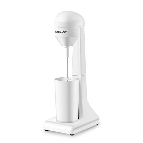Міксер для молочних коктейлів 450 мл 100 Вт однопостовий з нержавіючої сталі Білий SK-1736 - фото