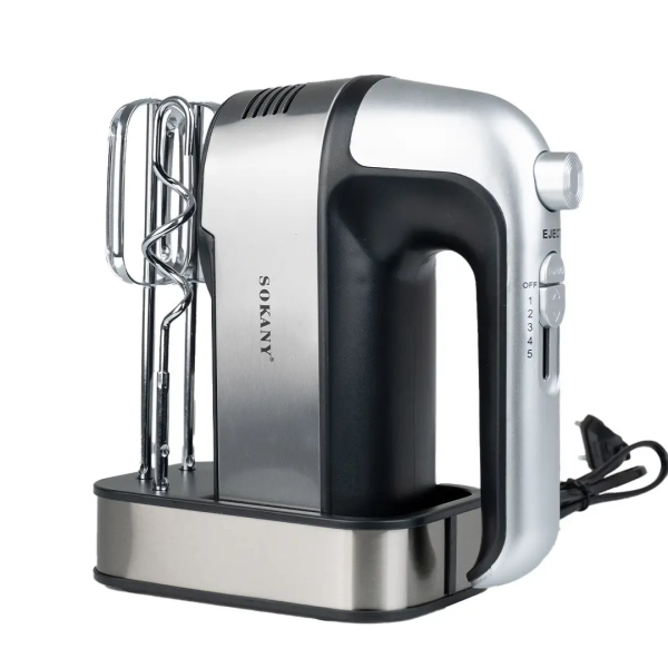 Міксер ручний Sokany 350 Вт 5 швидкостей   2 насадки SK-6627 - фото №2