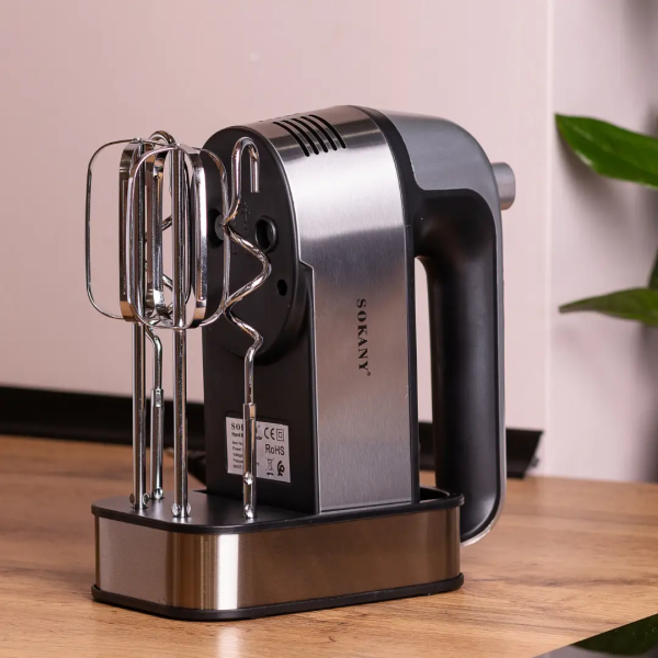 Міксер ручний Sokany 350 Вт 5 швидкостей   2 насадки SK-6627 - фото №6