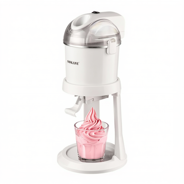 Морозивниця електрична Sokany 1 літр 15 Вт електроморозивниця дитяча домашня морожениця SK-03070 - фото