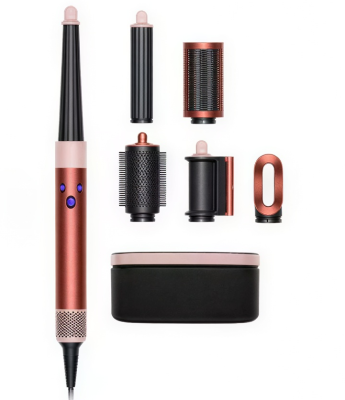 Мультистайлер для волосся Airwrap 6 насадок синій 1300 Вт стайлер плойка для волосся локонів і укладки Рожевий HP-4R - фото