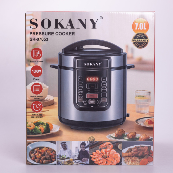 Мультиварка електрична Sokany з чашею на 7 л і антипригарним покриттям SK-07053 - фото №8
