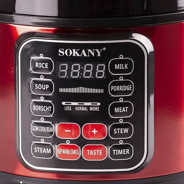 Мультиварка електрична Sokany 1000 Вт на 5 л з антипригарним покриттям SK-2402 - фото №4