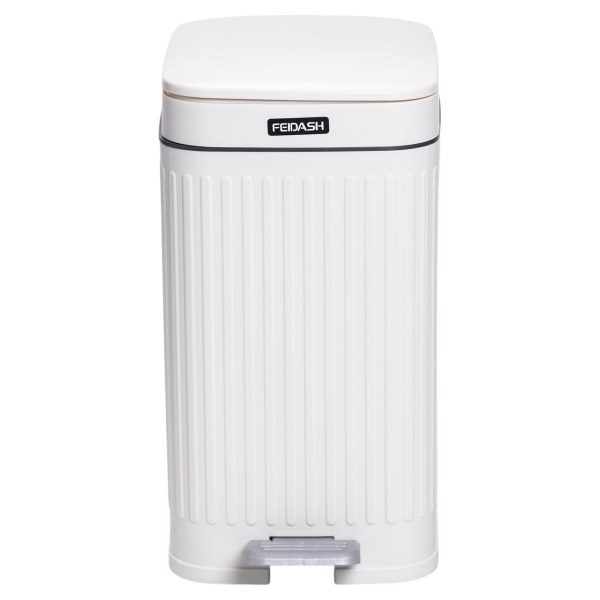 Відро для сміття з педаллю 5л відро для сміття з кришкою і педаллю Білий HP-45-11BE - фото №2