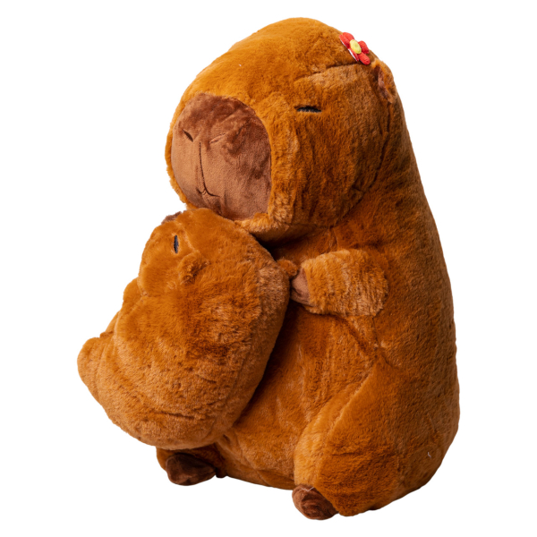 М'яка іграшка-плед, подушка 3 в 1 Капібара Коричневий Colorful Home 509-4B - фото №4