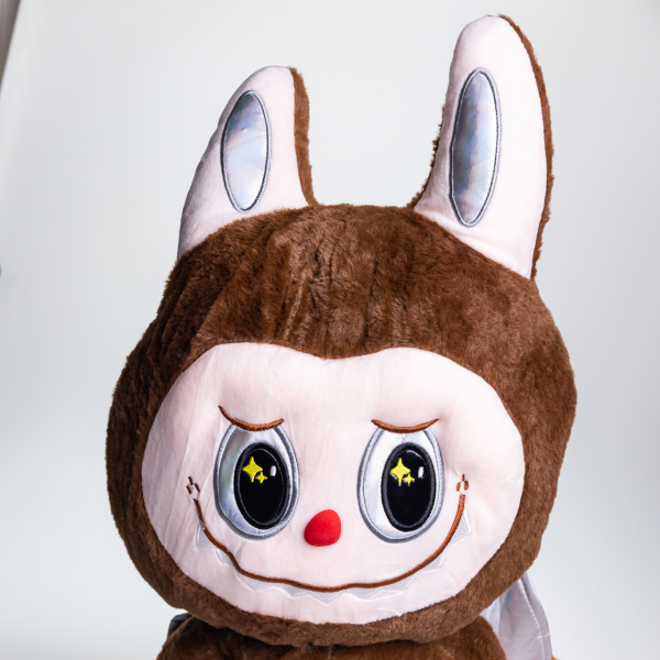 М'яка іграшка-плед, подушка 3 в 1 Labubu Brown Dragon плед в іграшці дитячий плед іграшка Лабубу Коричневий 520-29BR - фото №4