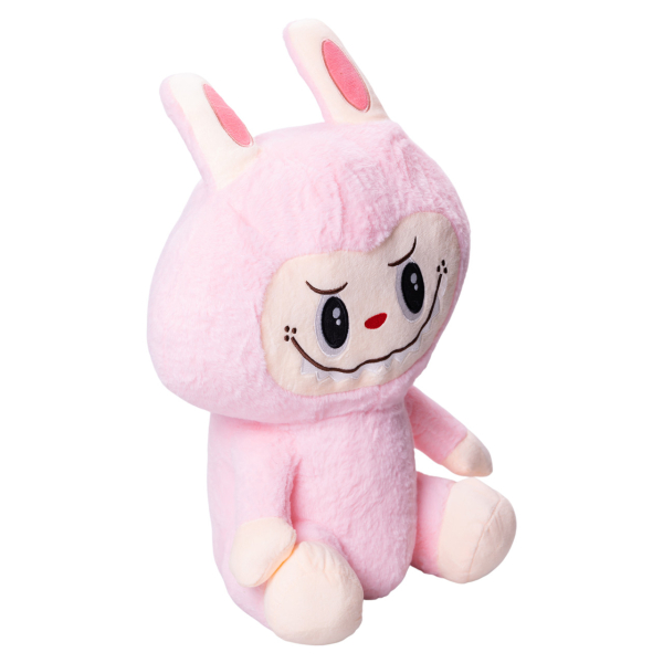 М'яка іграшка-плед, подушка 3 в 1 Лабубу 50 см Рожевий ТМ COLORFUL HOME LAB2P - фото №5