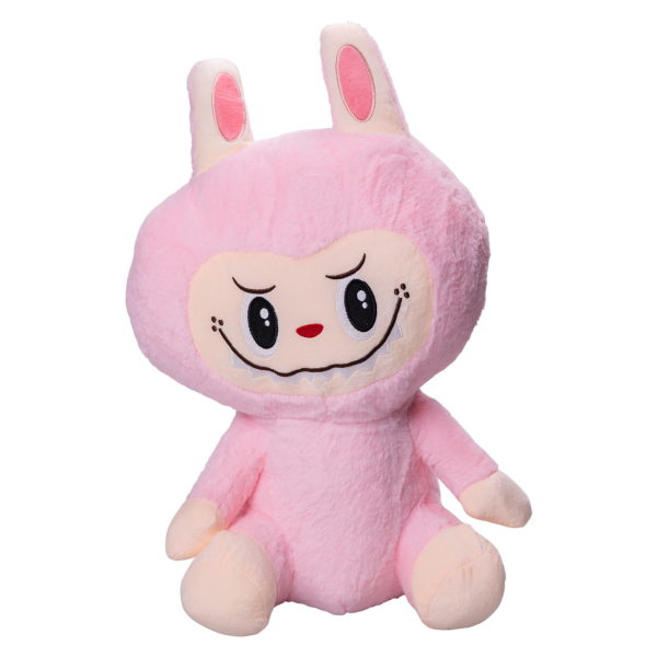 М'яка іграшка-плед, подушка 3 в 1 Лабубу 50 см Рожевий ТМ COLORFUL HOME LAB2P - фото №7