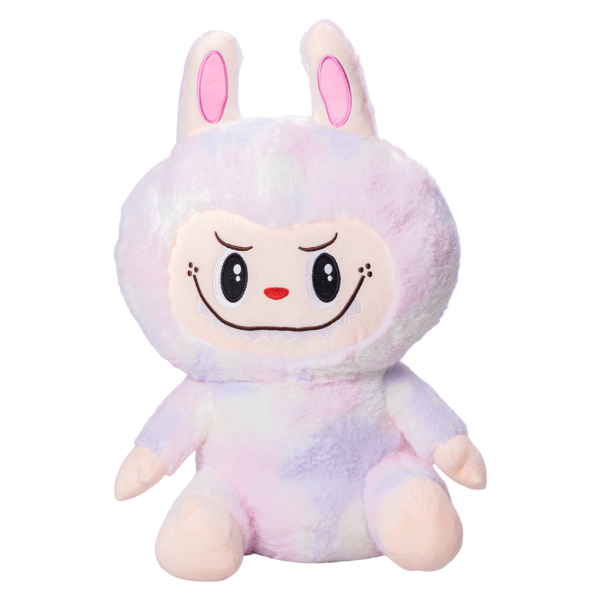 М'яка іграшка-плед, подушка 3 в 1 Лабубу 50 см Рожевий ТМ COLORFUL HOME LAB1P - фото №4