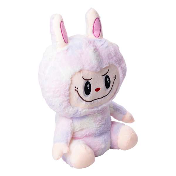 М'яка іграшка-плед, подушка 3 в 1 Лабубу 50 см Рожевий ТМ COLORFUL HOME LAB1P - фото №5