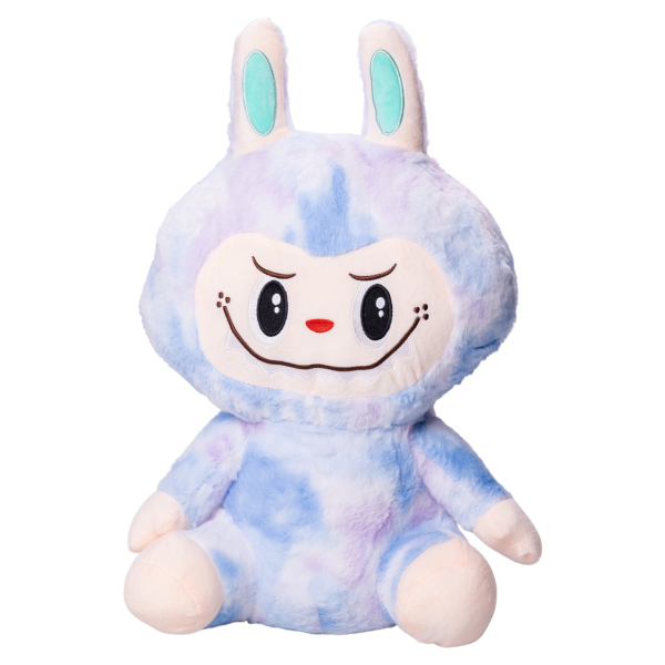 М'яка іграшка-плед, подушка 3 в 1 Лабубу 50 см Синій ТМ COLORFUL HOME LAB1BL - фото №8