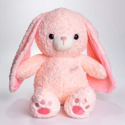 М'яка іграшка-плед, подушка 3 в 1 Зайчик плед в іграшці 35×32×40 (см) дитячий плед іграшка Рожевий 509-9P 509-9P - фото