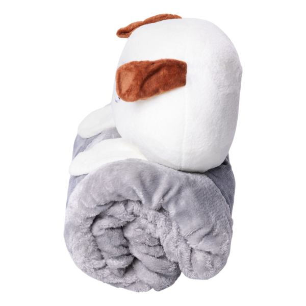 М'яка іграшка-плед Собачка 120×160 (см) 2 в 1 Сірий Colorful Home 5616-68G - фото №3