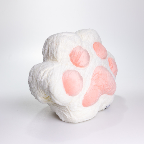 М'яка іграшка-подушка з пледом і муфтою Лапка 40×40×25 (см) іграшка плед 3 в 1 дитячий плюшевий плед Білий 520-18W - фото №3