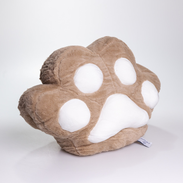 М'яка іграшка-подушка з пледом і муфтою Лапка 40×40×25 (см) іграшка плед 3 в 1 дитячий плюшевий плед Коричневий 520-18BR - фото №3