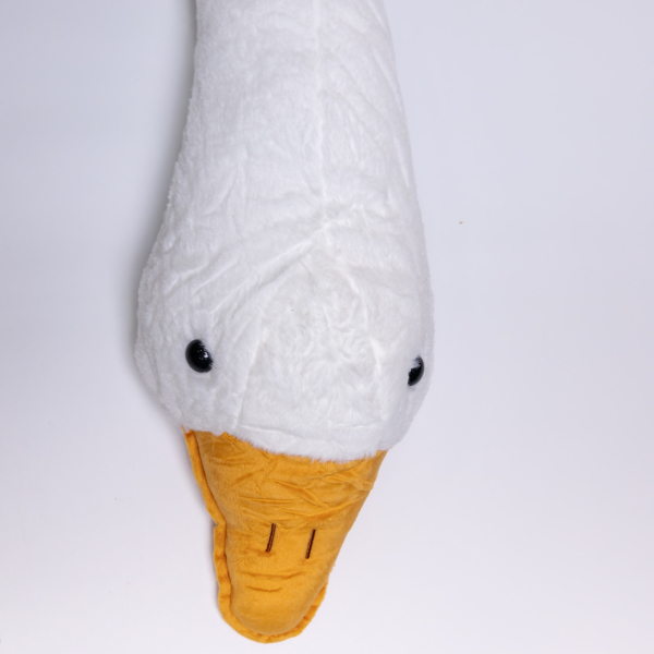 М'яка іграшка-подушка з пледом усередині Гусак-обіймусь 135 (см) іграшка плед 3 в 1 дитячий плюшевий плед Білий 520-6W - фото №4