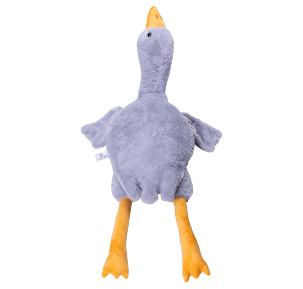 М'яка іграшка-подушка з пледом всередині Гусь-обнімусь 89 (см) Сірий Colorful Home 520-1G - фото №3