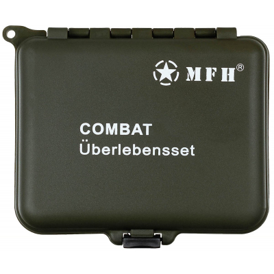 Набір виживання у коробці MFH Combat Survival Kit Олива - фото