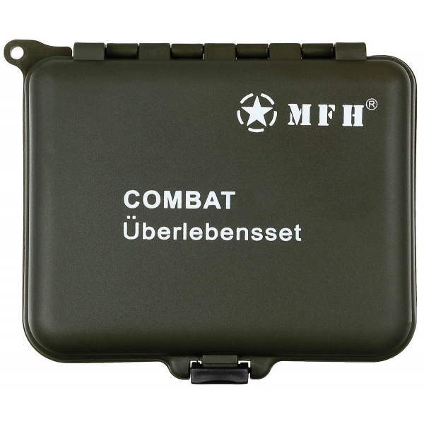 Набір виживання у коробці MFH Combat Survival Kit Олива - фото