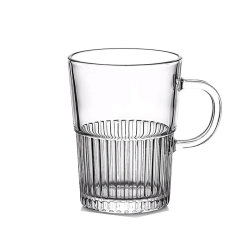 Набір чашок скляних 2 шт. для чаю, кави 500 мл прозорі HP-YH-70