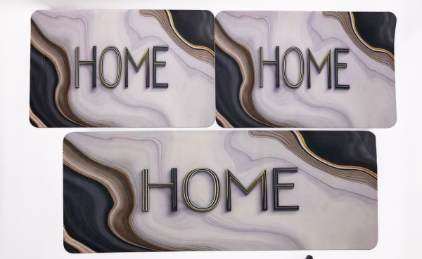 Набір килимків для підлоги 3 штуки діатомітових 38*58 см/2 по 38*98 см HP-42-53 - фото