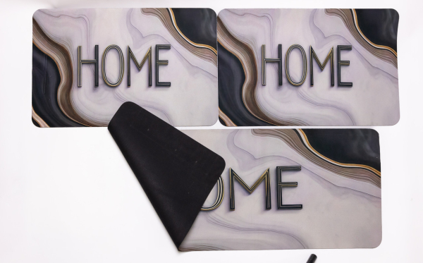 Набір килимків для підлоги 3 штуки діатомітових 38*58 см/2 по 38*98 см HP-42-53 - фото №3