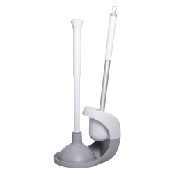 Набір для чищення унітазу: йоржик для чищення туалету з підставкою та вантузом 50 (см) щітка для унітазу HP-35015-28