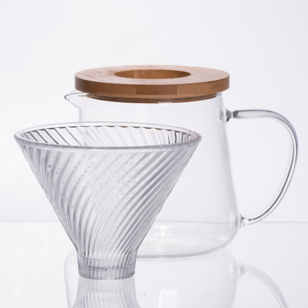 Набір для кави скляний заварник та пуровер 600 мл 64486-29 - фото №2