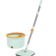 Набір для прибирання швабра з віджимом 119 (см) та відром 7 (л) професійна швабра з відром Блакитний HP-35015-45 - фото №1