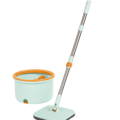 Набір для прибирання швабра з віджимом 119 (см) та відром 7 (л) професійна швабра з відром Блакитний HP-35015-45 - фото