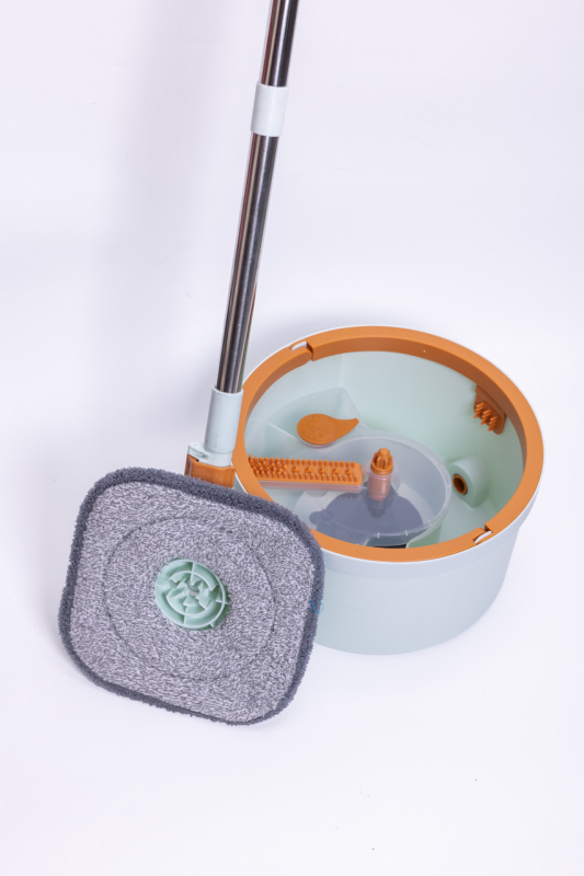 Набір для прибирання швабра з віджимом 119 (см) та відром 7 (л) професійна швабра з відром Блакитний HP-35015-45 - фото №3