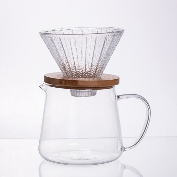 Набір заварювання для кави скляний заварник та пуровер 600 мл 64486-28 - фото