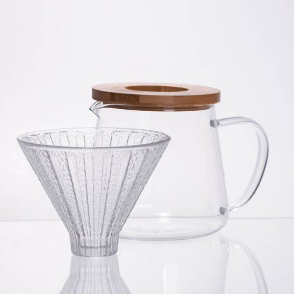 Набір заварювання для кави скляний заварник та пуровер 600 мл 64486-28 - фото №2