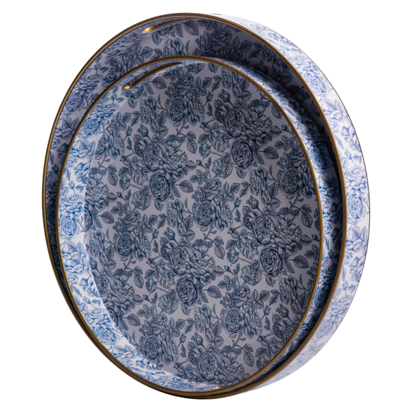 Набір круглих підносів для подачі їжі 2 (шт) Ø32.5 / 37 (см) HP-HK-17 - фото №3