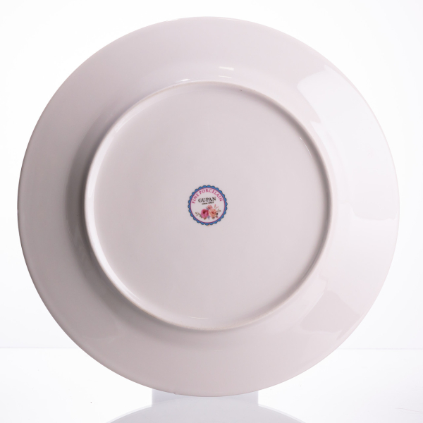 Набір новорічних тарілок з порцеляни Santa 6 (шт) Ø26.5 см HP-SDHK-6 - фото №2