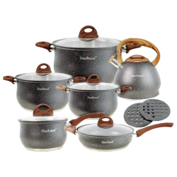 Набір посуду Haus Roland преміальний з антипригарним покриттям і чайником HP33530G
