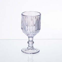 Набір чарок на ніжці 6 шт скляні чарки 50 (мл) Блакитний HP-19-71