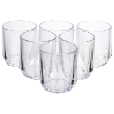 Набір склянок 6 (шт) 250 (мл) для лимонадів, соку, води, коктейлів HP-19-LJB-3 - фото