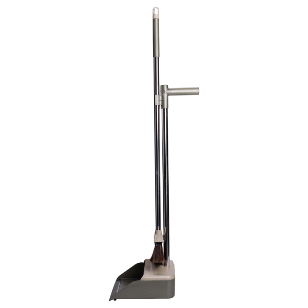 Набір віник та совок на довгій ручці для підлоги 27×25×103 (см) щітка віник для прибирання Зелений HP-35015-11GR - фото №4