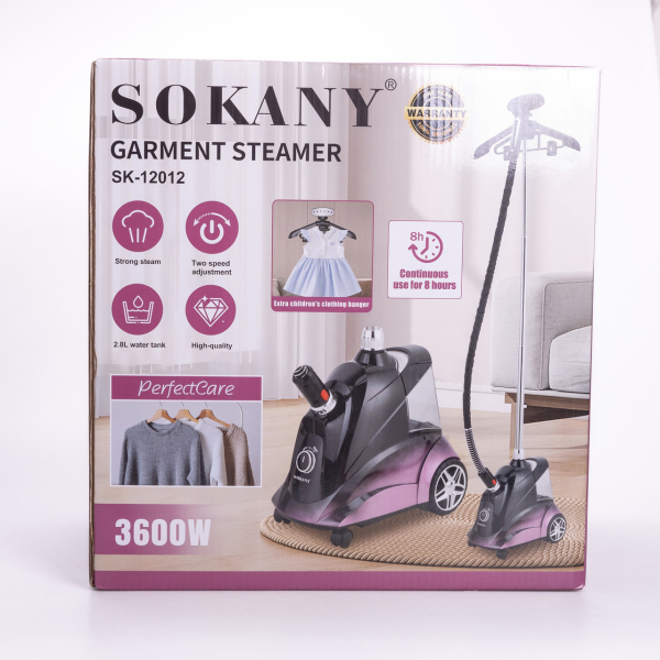 Підлоговий відпарювач для одягу Sokany 3600 Вт на 2.8 літри SK-12012 - фото №5