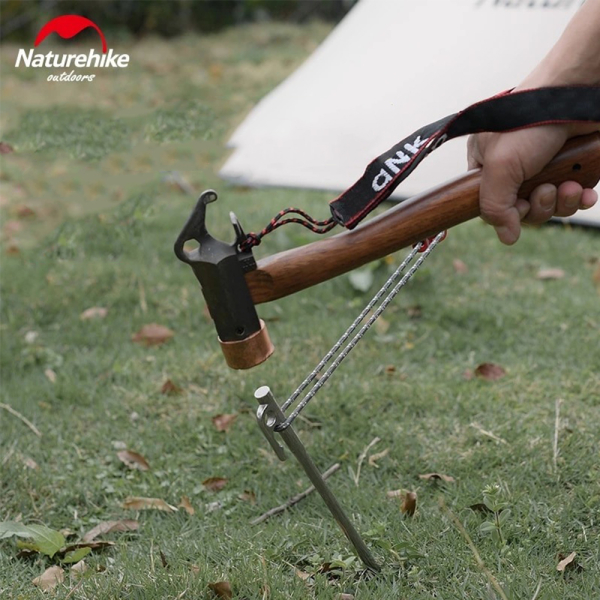 Кілок сталевий Naturehike NH19PJ014, 25 см, сірий - фото №4
