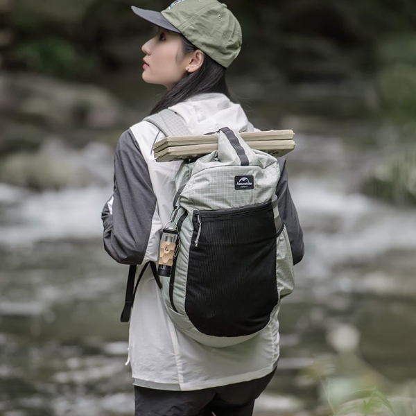 Рюкзак туристичний Naturehike NH20BB206, 20 л, світло-сірий - фото №6
