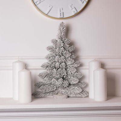 Штучна ялинка настінна Полонина 60 см на дерев'яній підставці SOK-M-V-2 - фото