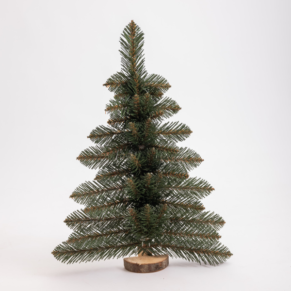 Штучна ялинка настінна Полонина 60 см на дерев'яній підставці SOK-M-V-1 - фото №3