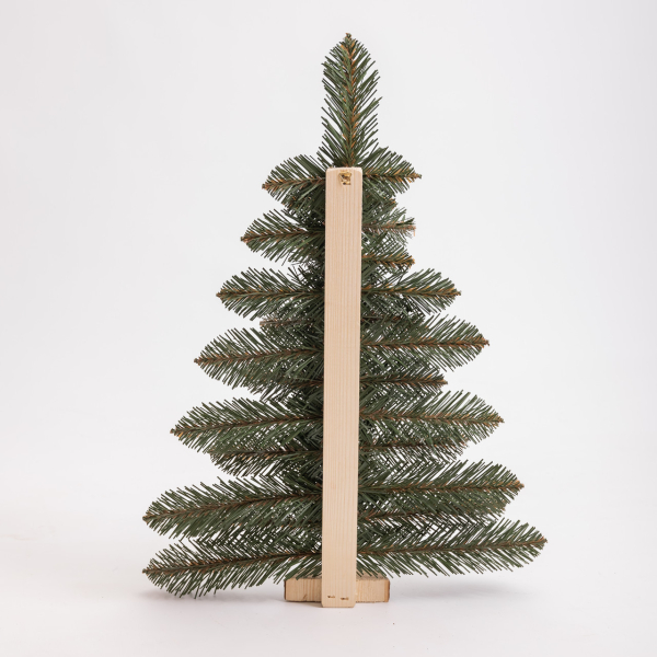 Штучна ялинка настінна Полонина 60 см на дерев'яній підставці SOK-M-V-1 - фото №4