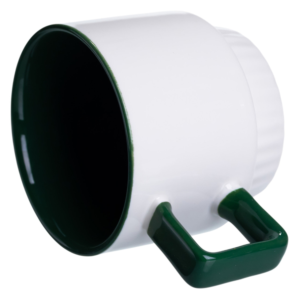 Новорічна порцелянова Пінгвін 400 (мл) Біла з зеленим Yiwu FM-CS-50P - фото №3