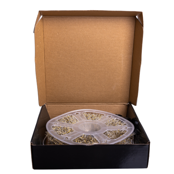 Новорічна гірлянда кімнатна роса Хвойна лапа 50 м 1500 LED білий провід Синє сяйво D1500L50MWBL - фото №4