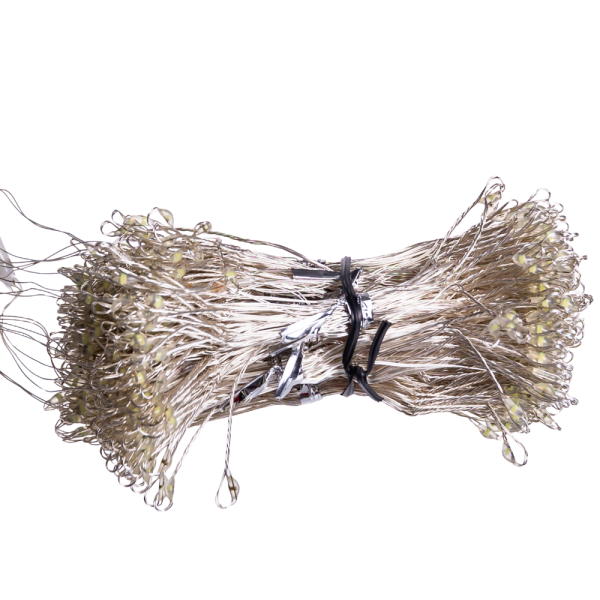 Новорічна гірлянда кімнатна штора роса Хвойна лапа 3х3 м 600 LED Біле світло D600LED3MW - фото №2